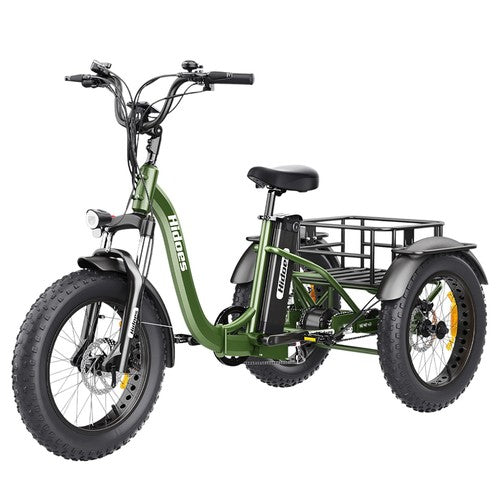 Vélo électrique Hidoes HD-ET1 avec porte-bagages arrière, tricycle électrique Vélo électrique Hidoes HD-ET1 avec porte-bagages arrière, tricycle électrique